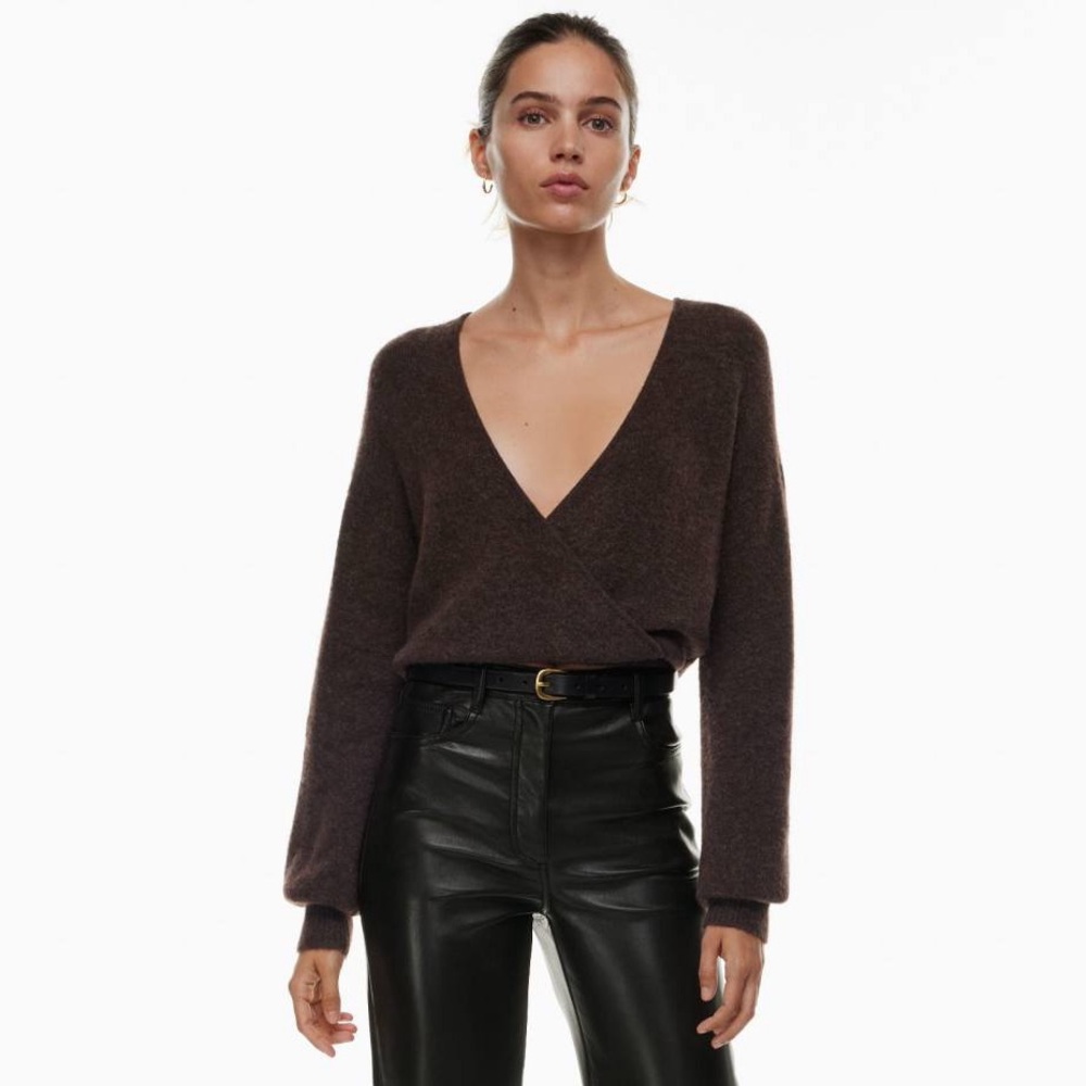 Wilfred Melina Pant High-Rise Straight-Leg 5-Pocket Styling Vegan Leather, NWOT.